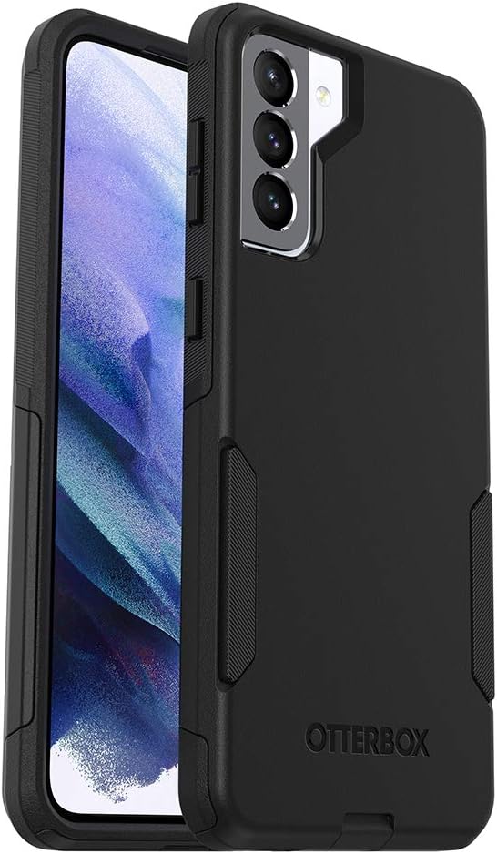 OtterBox Galaxy S21+ 5G (ONLY - Does NOT FIT Non-Plus Size or Ultra) Commuter Series Case - Does NOT FIT Non-Plus Size or Ultra - Black, Slim & Tough, Pocket-Friendly, with Port Protection