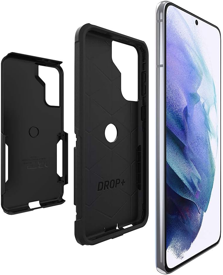 OtterBox Galaxy S21+ 5G (ONLY - Does NOT FIT Non-Plus Size or Ultra) Commuter Series Case - Does NOT FIT Non-Plus Size or Ultra - Black, Slim & Tough, Pocket-Friendly, with Port Protection - Image 4